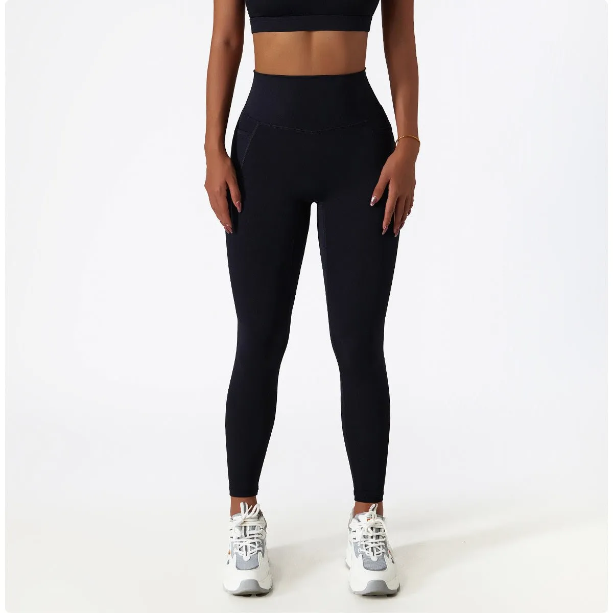 0221. Ella-Flex™ Side Pockets Full Length Legging