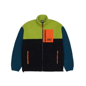 3-COLOR GREEN FLEECE JACKET