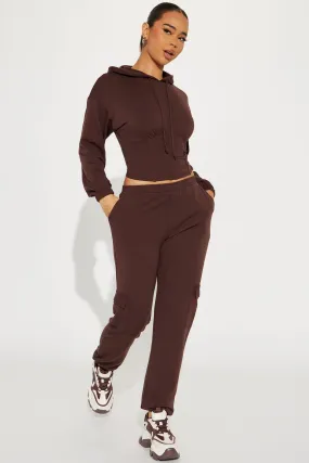 Always Chillin' Jogger Set - Brown