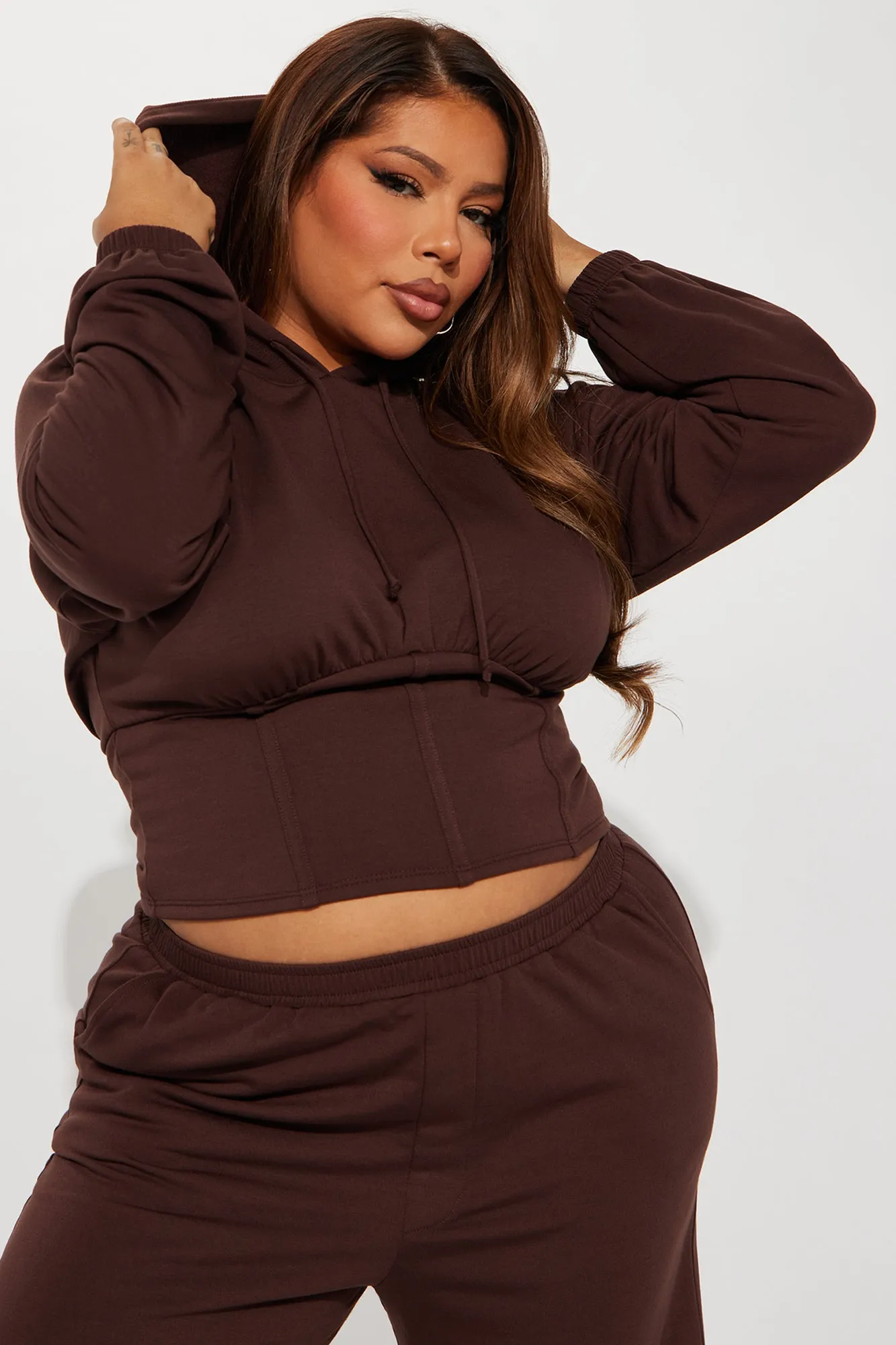 Always Chillin' Jogger Set - Brown