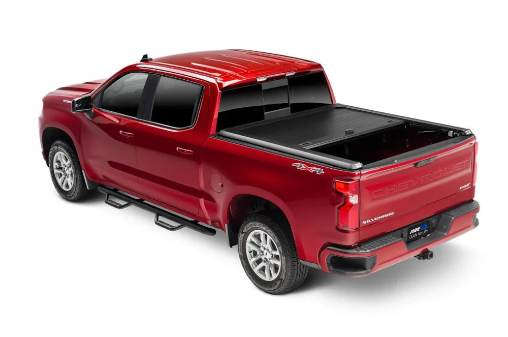 A.R.E. Double Cover Retractable Truck Bed Tonneau Cover for Silverado 1500