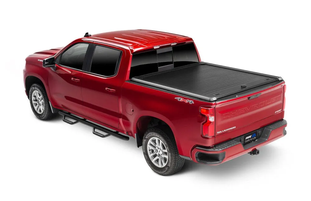 A.R.E. Double Cover Retractable Truck Bed Tonneau Cover for Silverado 1500