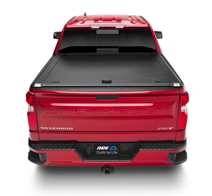 A.R.E. Double Cover Retractable Truck Bed Tonneau Cover for Silverado 1500