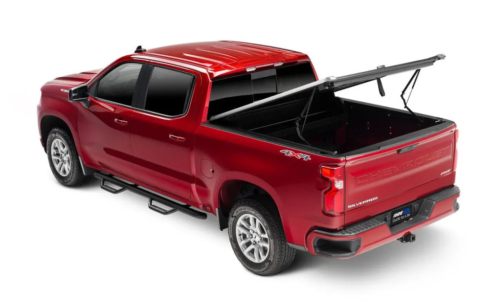 A.R.E. Double Cover Retractable Truck Bed Tonneau Cover for Silverado 1500