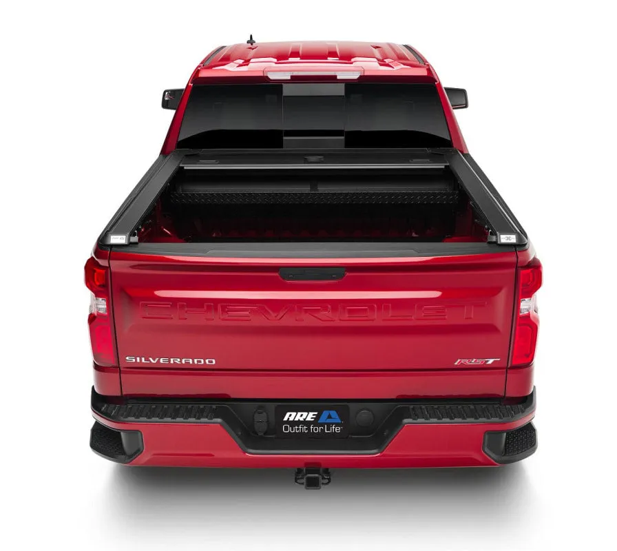 A.R.E. Double Cover Retractable Truck Bed Tonneau Cover for Silverado 1500