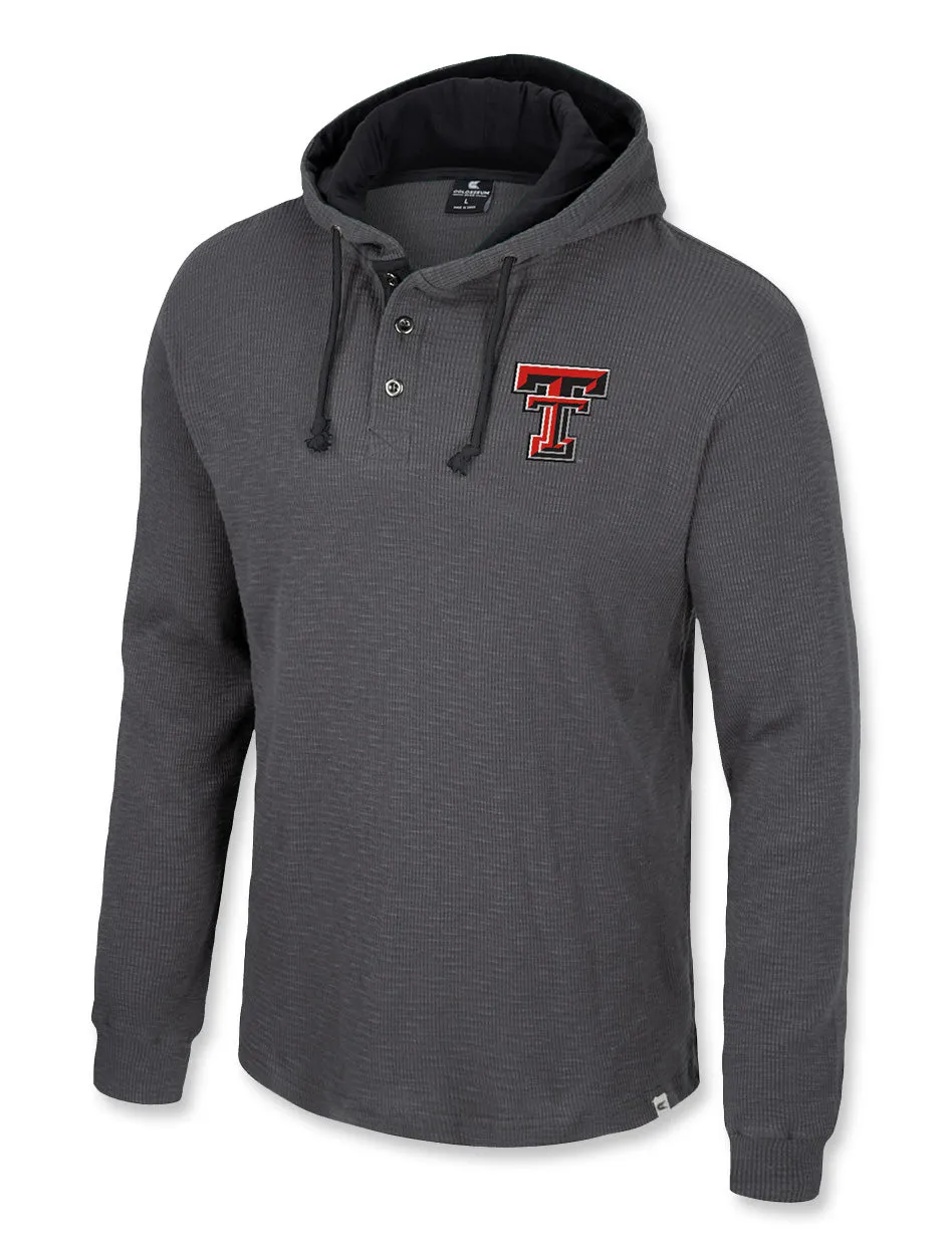 *Arena Texas Tech "Affirmative" Men's Hooded Henley Sweater