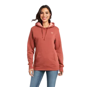 Ariat Women's REAL Arm Logo Marsala Hoodie