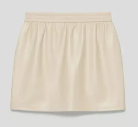 Aritzia Babaton Faux Leather Mini Skirt (LG)