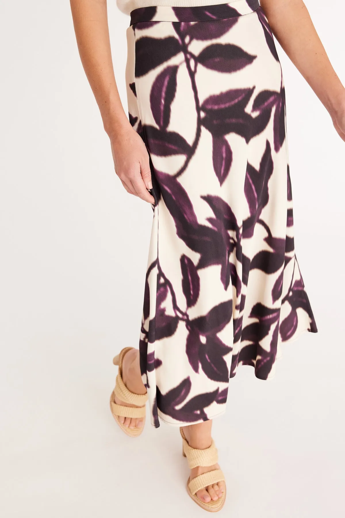 Autumn Skirt   - Plum Print