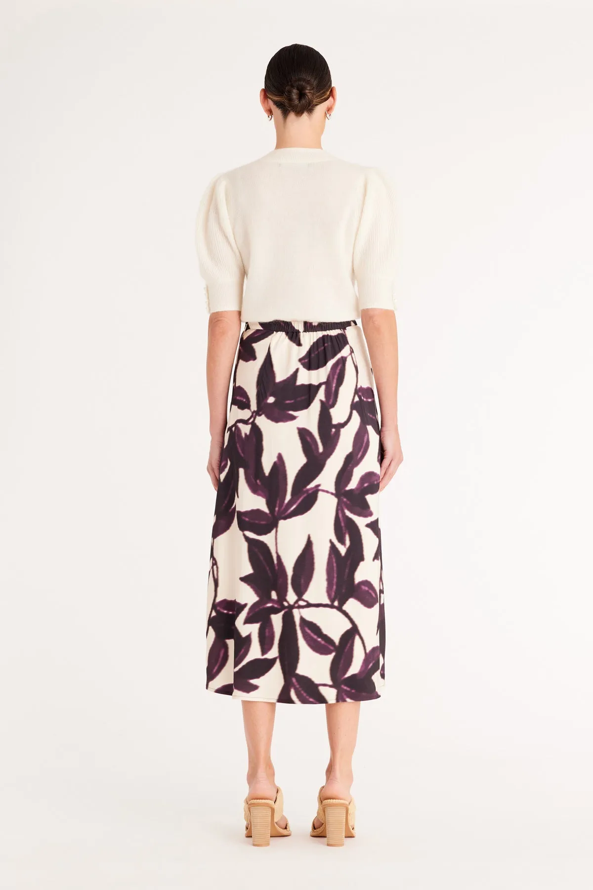 Autumn Skirt   - Plum Print