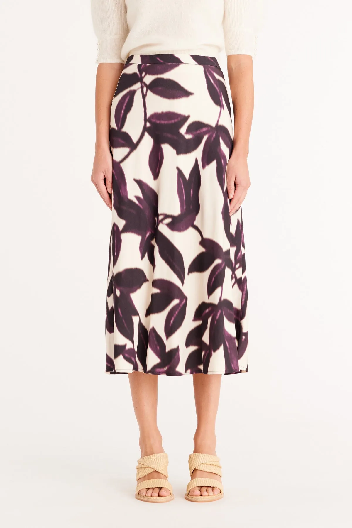 Autumn Skirt   - Plum Print