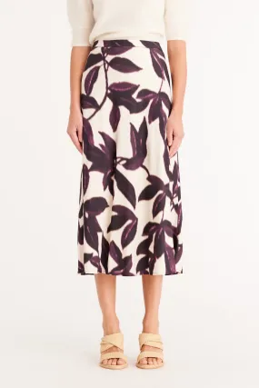 Autumn Skirt   - Plum Print