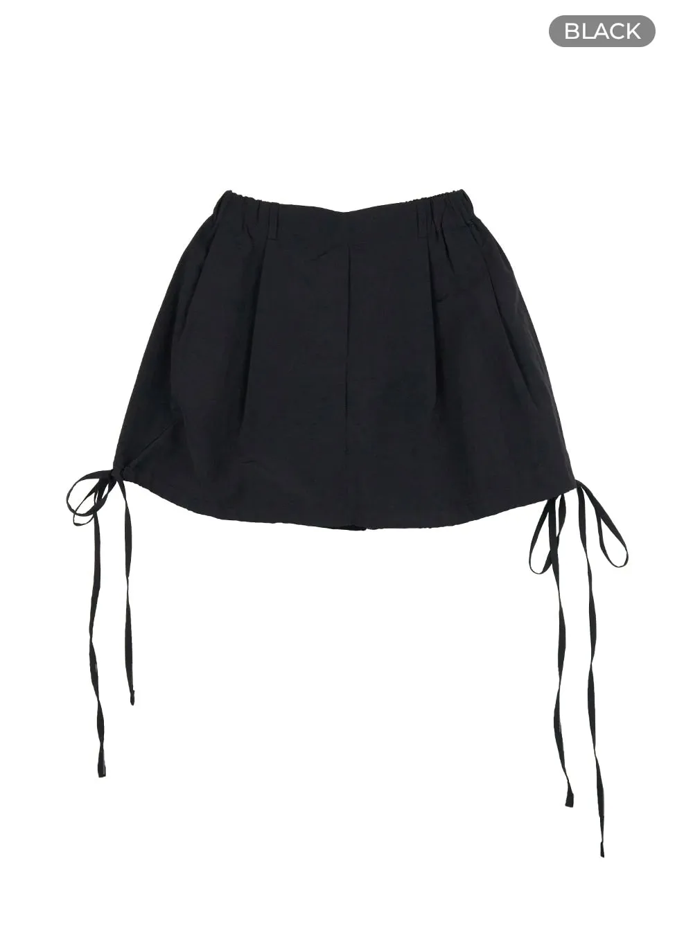 Banded Pintuck Mini Skirt OL417