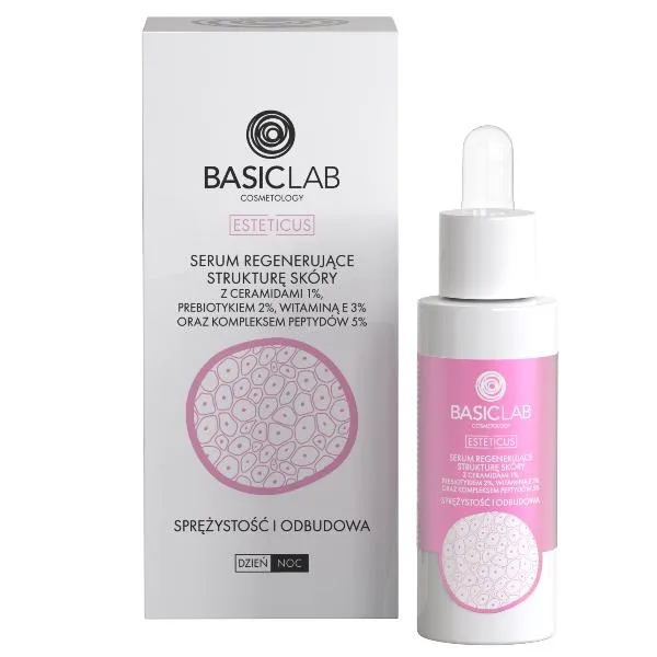 BasicLab Regenerating Serum with 1% Ceramides and 5% Peptide Complex 30ml