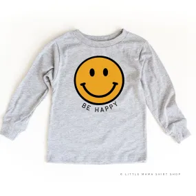 Be Happy - Smiley Face - Long Sleeve Child Shirt