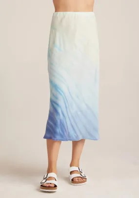 Bella Dahl - Bias Midi Skirt in Sea Spray