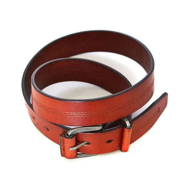 BENJI - Mens Brown Genuine Leather Belt