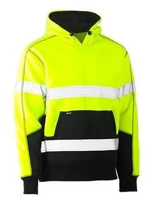 Bisley Workwear Taped Hi Vis Fleece Hoodie Pullover BK6619T