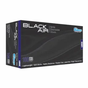 Black Air Nitrile Gloves