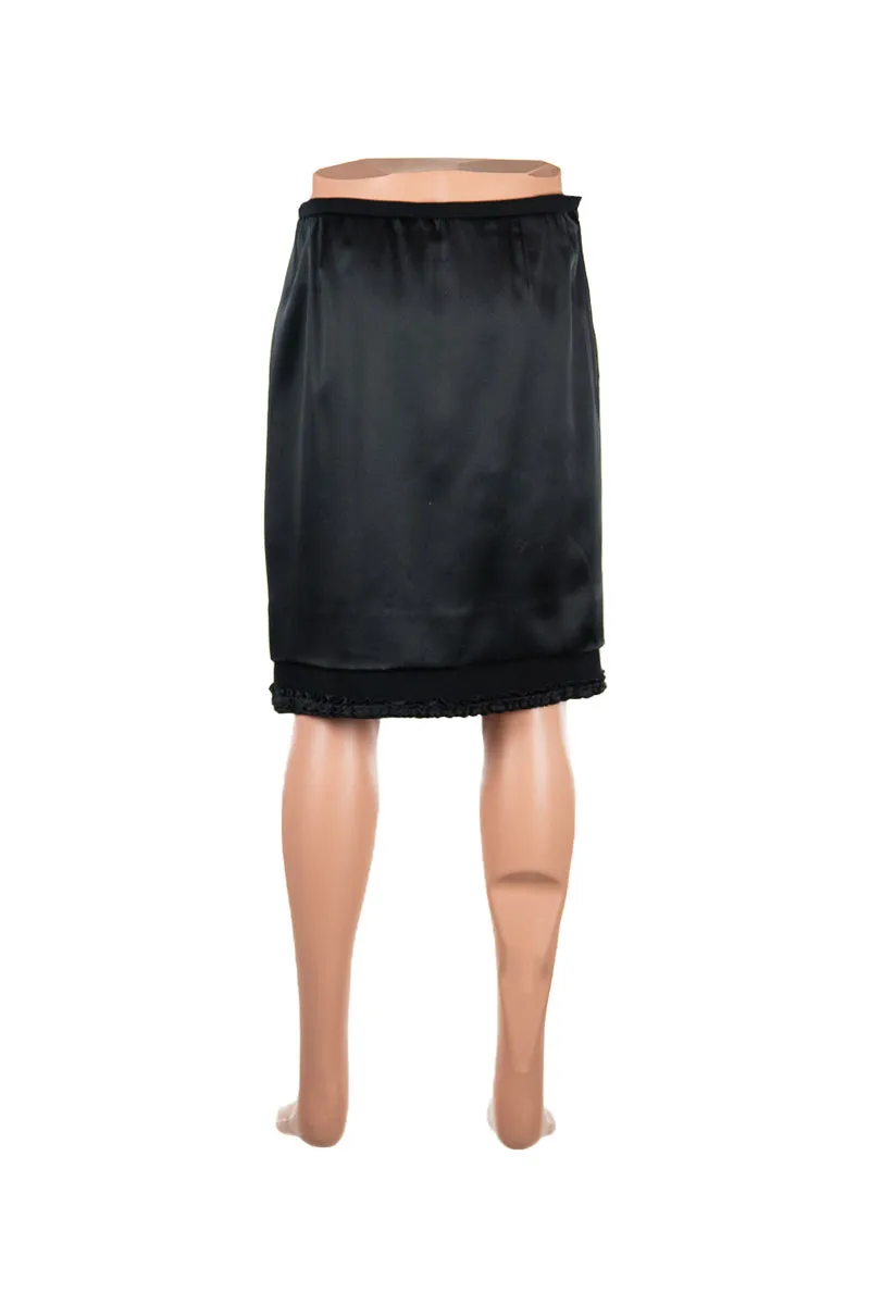 Black Double Layer Skirt