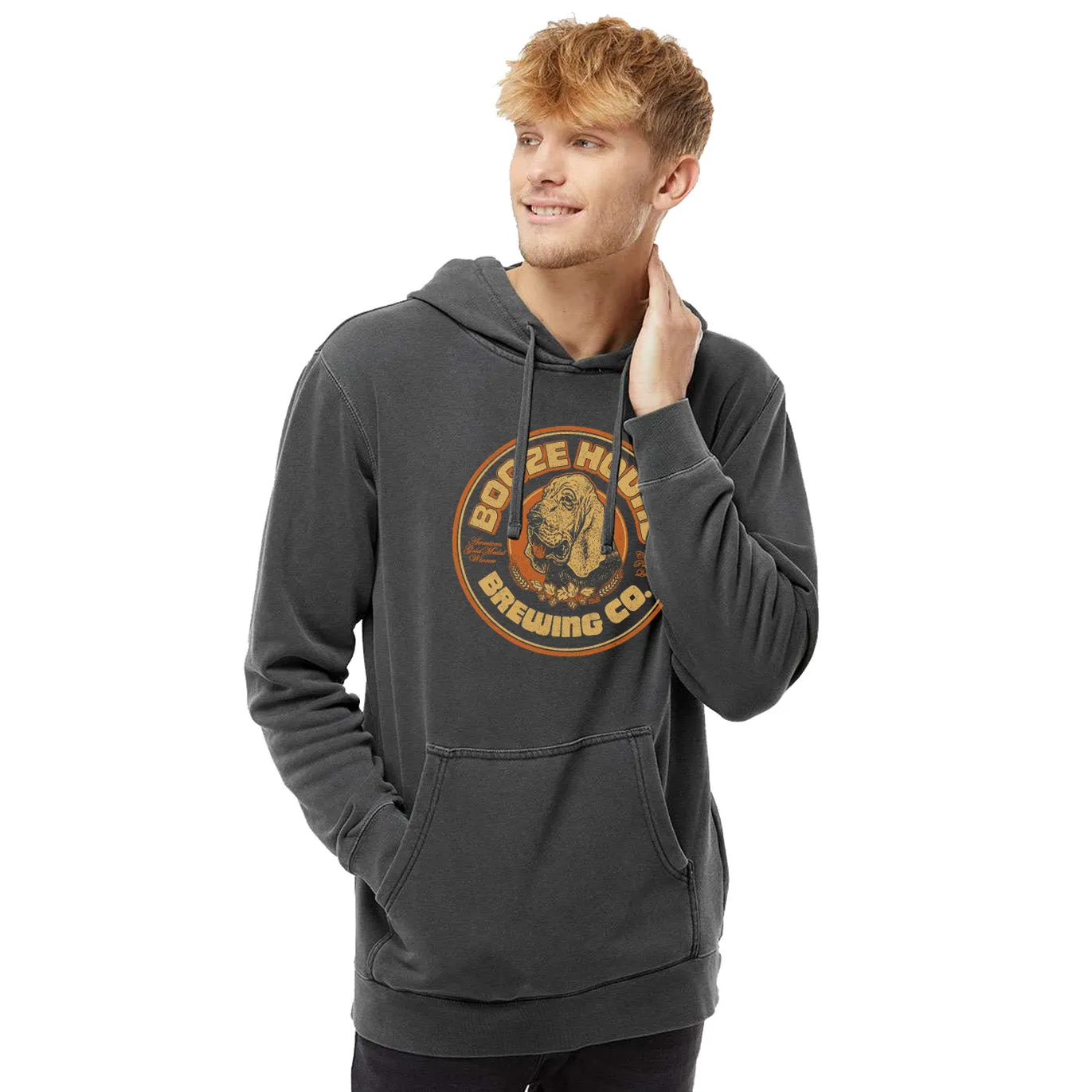 Boozehound Brewing Co. Vintage Wash Pullover Hoodie