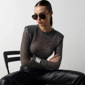 Boss Mode See Through Knitted Sweater