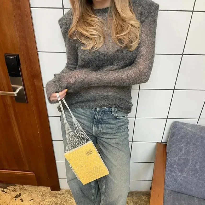 Boss Mode See Through Knitted Sweater