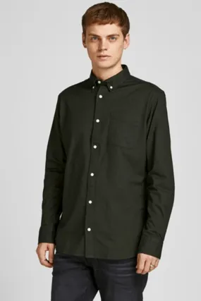 Brook Oxford Organic Cotton Shirt - Dusty Olive