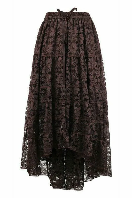 Brown Lace Skirt