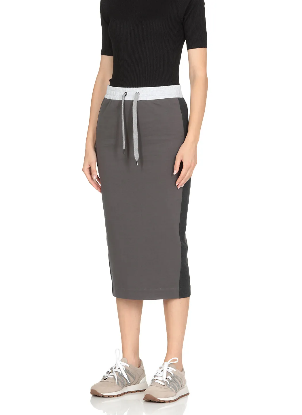 Brunello Cucinelli Colour-Block Pencil Skirt