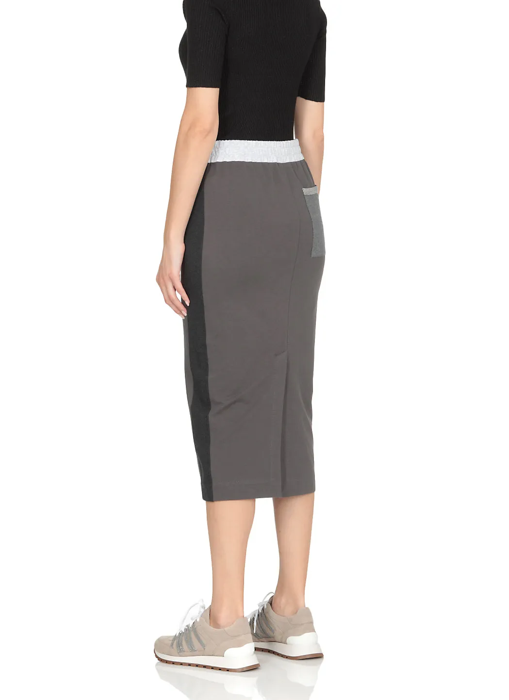 Brunello Cucinelli Colour-Block Pencil Skirt