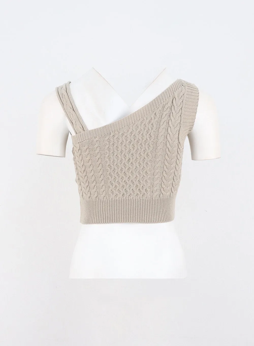 Cable Knit Sleeveless Vest OO325