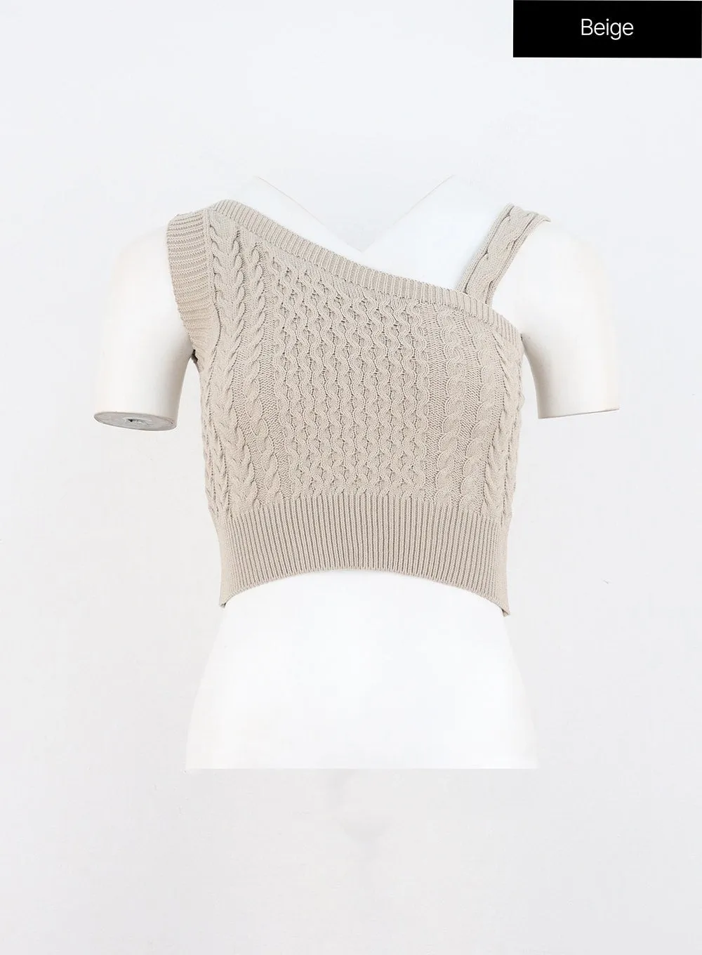 Cable Knit Sleeveless Vest OO325