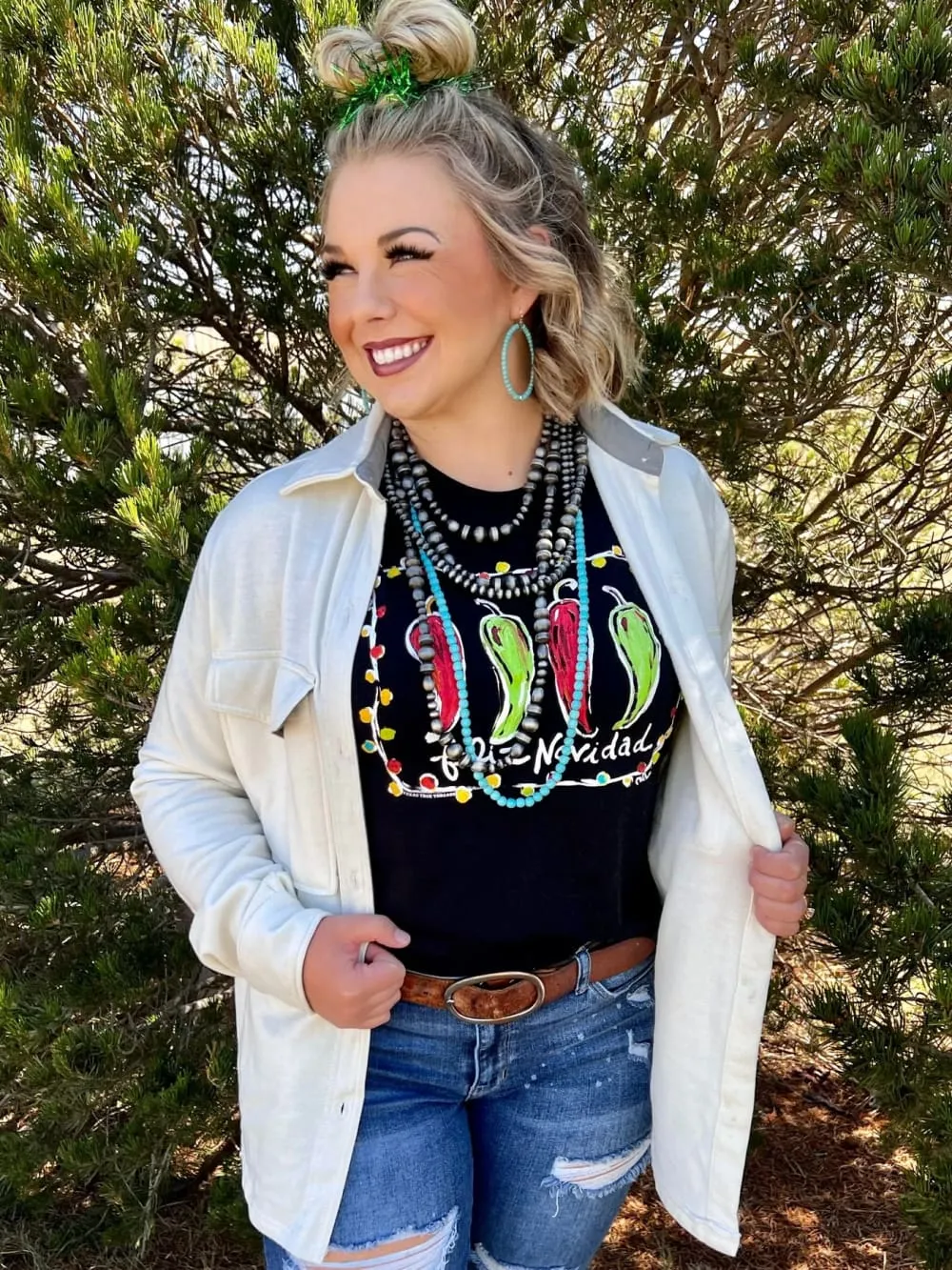 Callie Ann Stelter Feliz Navidad Tee by Texas True Threads