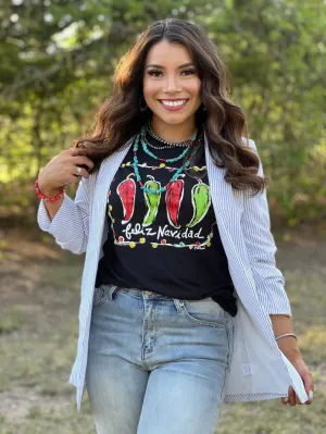 Callie Ann Stelter Feliz Navidad Tee by Texas True Threads