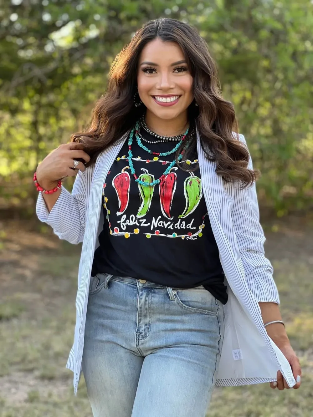 Callie Ann Stelter Feliz Navidad Tee by Texas True Threads