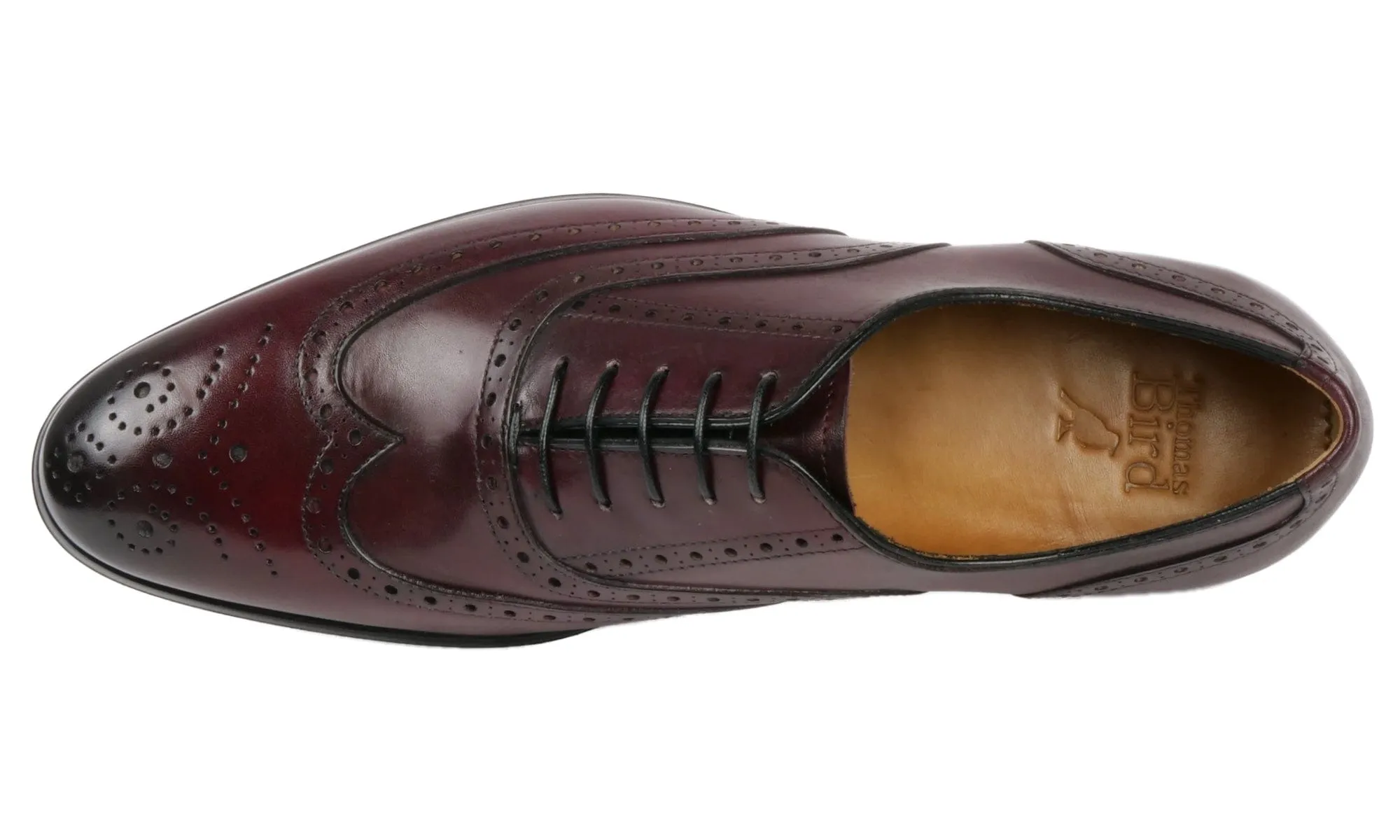 Cambridge Wingtip Oxford Brogue Oxblood