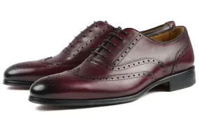 Cambridge Wingtip Oxford Brogue Oxblood