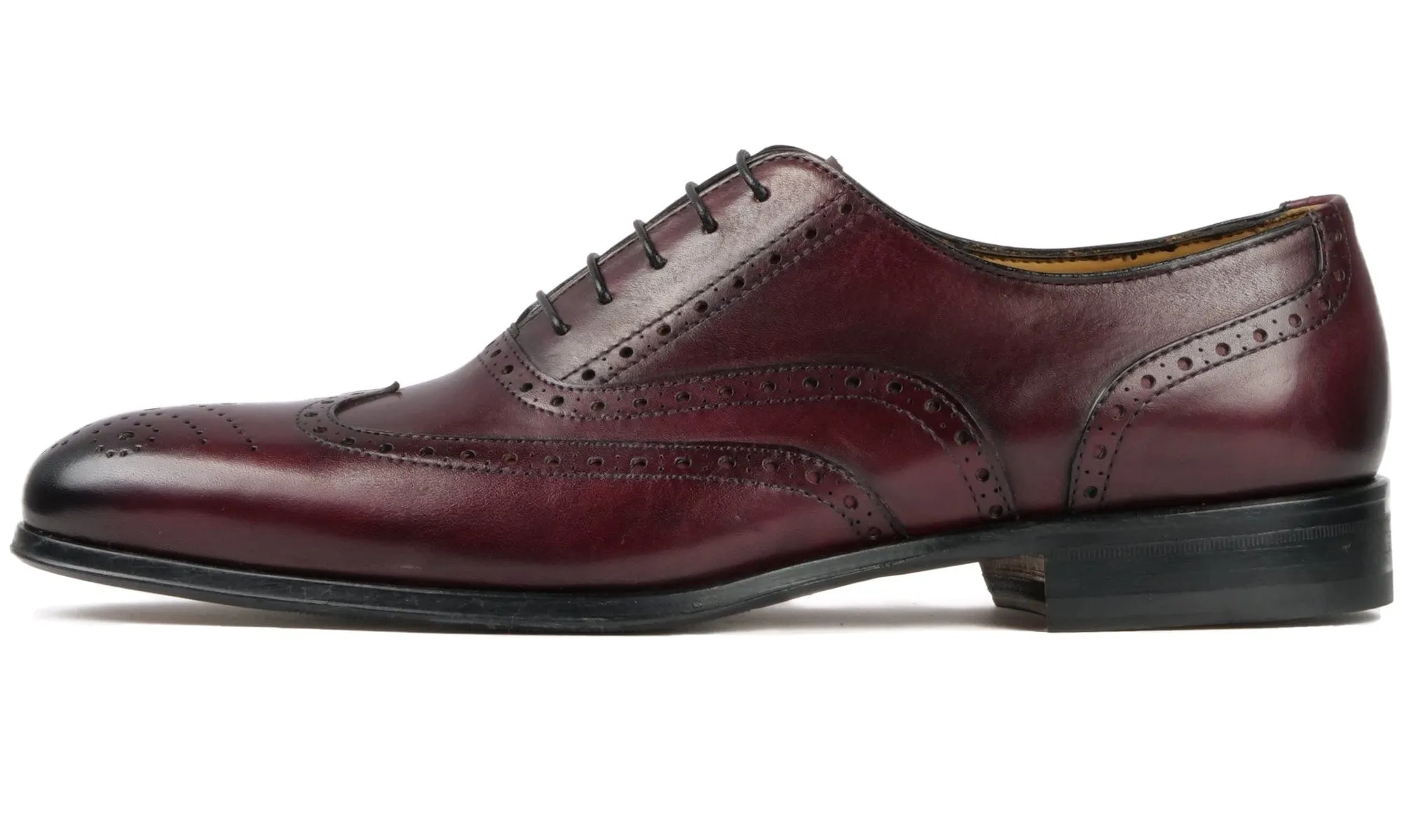 Cambridge Wingtip Oxford Brogue Oxblood