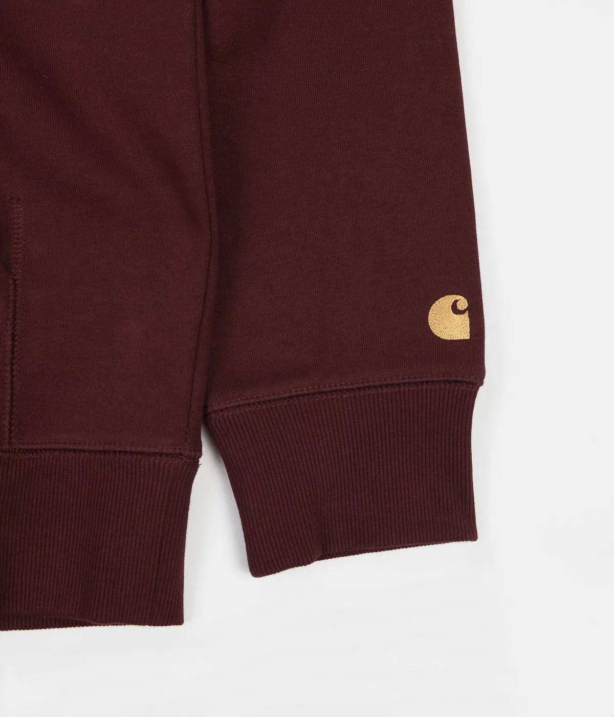 Carhartt Chase Hoodie - Bordeaux / Gold