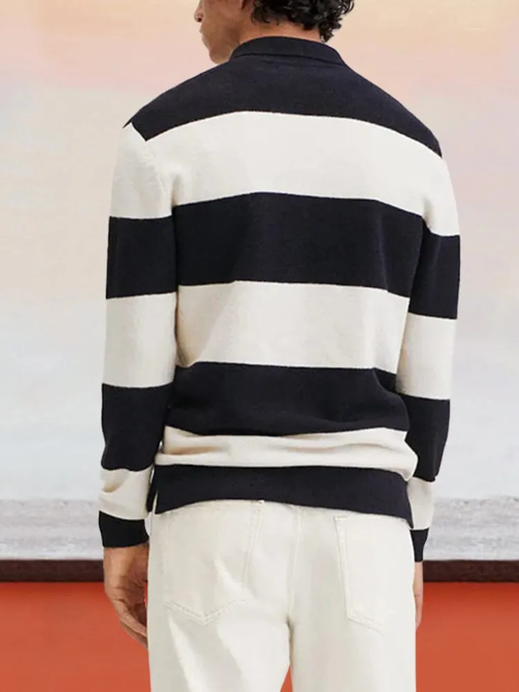 Casual Stripe Pullover Sweater