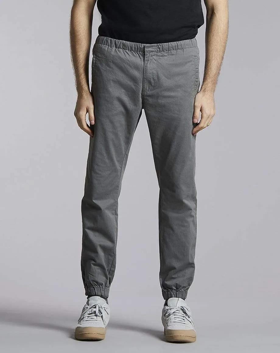 Caven Cuffed Mens Trousers | Grey