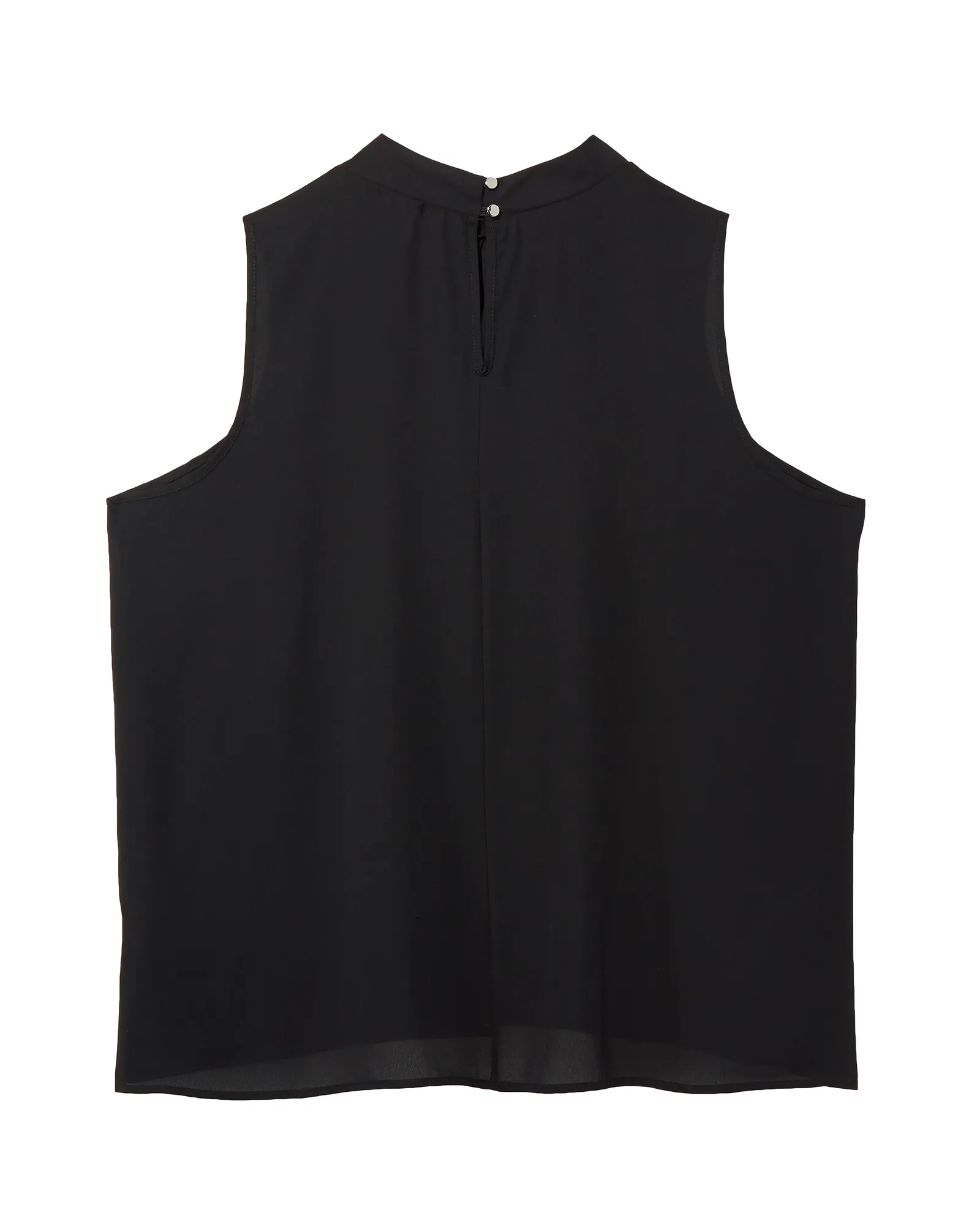 Chasity Sleeveless High Neck Blouse | Black