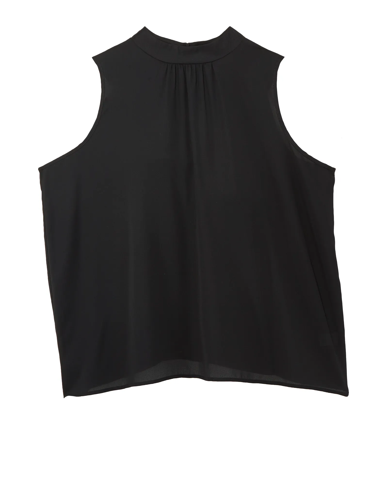 Chasity Sleeveless High Neck Blouse | Black