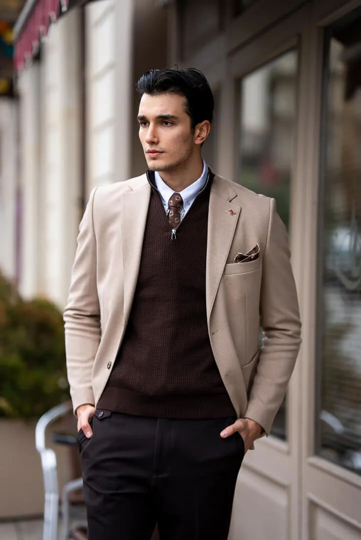 Classic Men's Beige Blazer