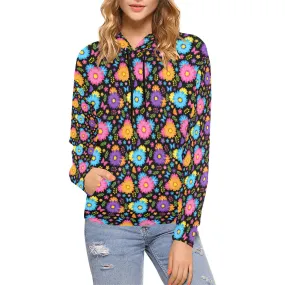 Colorful Spring Flowers Hoodie for Women