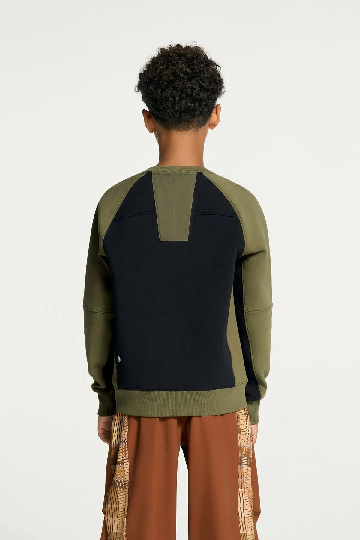 Colour Blocking Neoprene Pullover