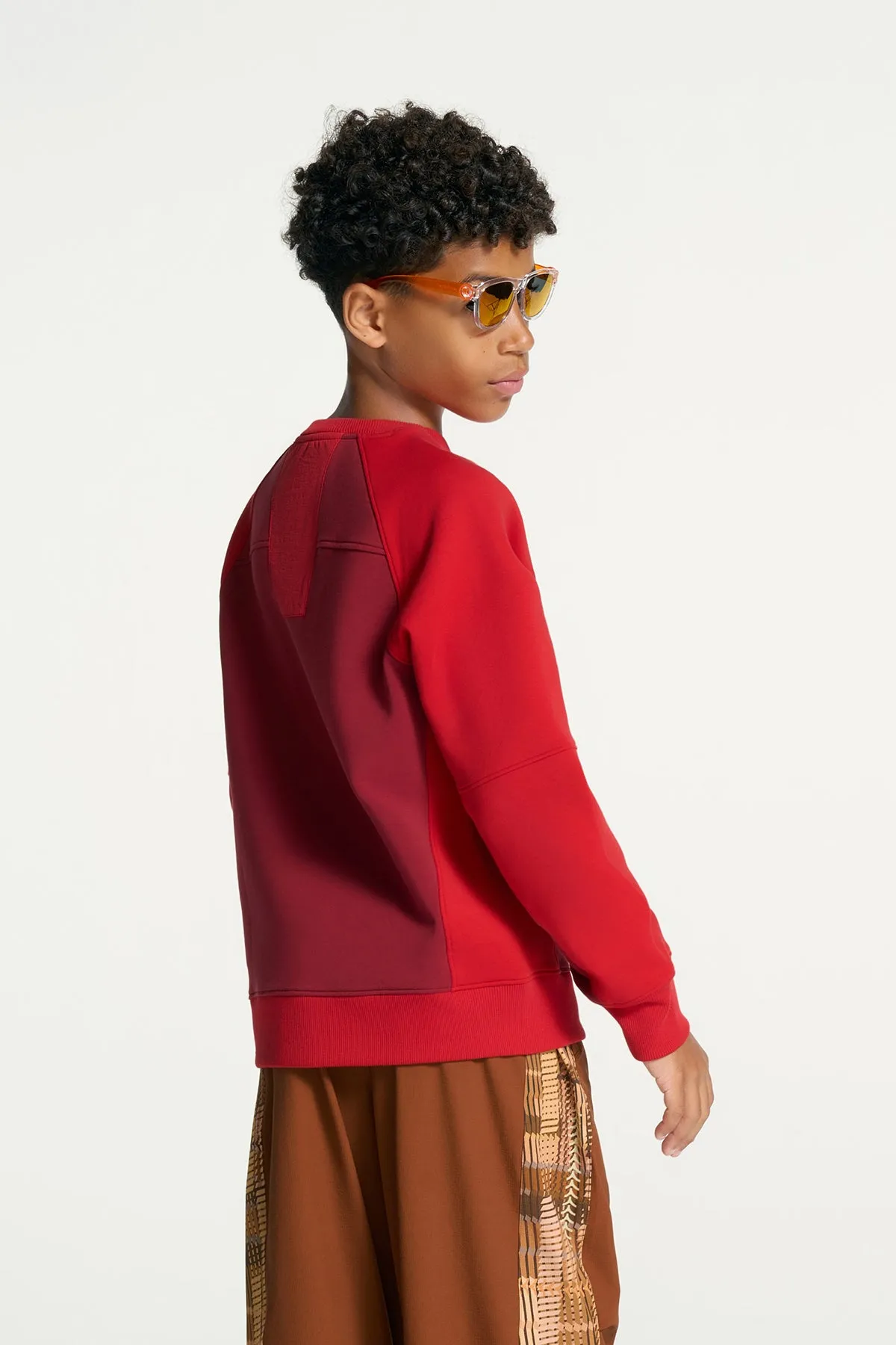 Colour Blocking Neoprene Pullover