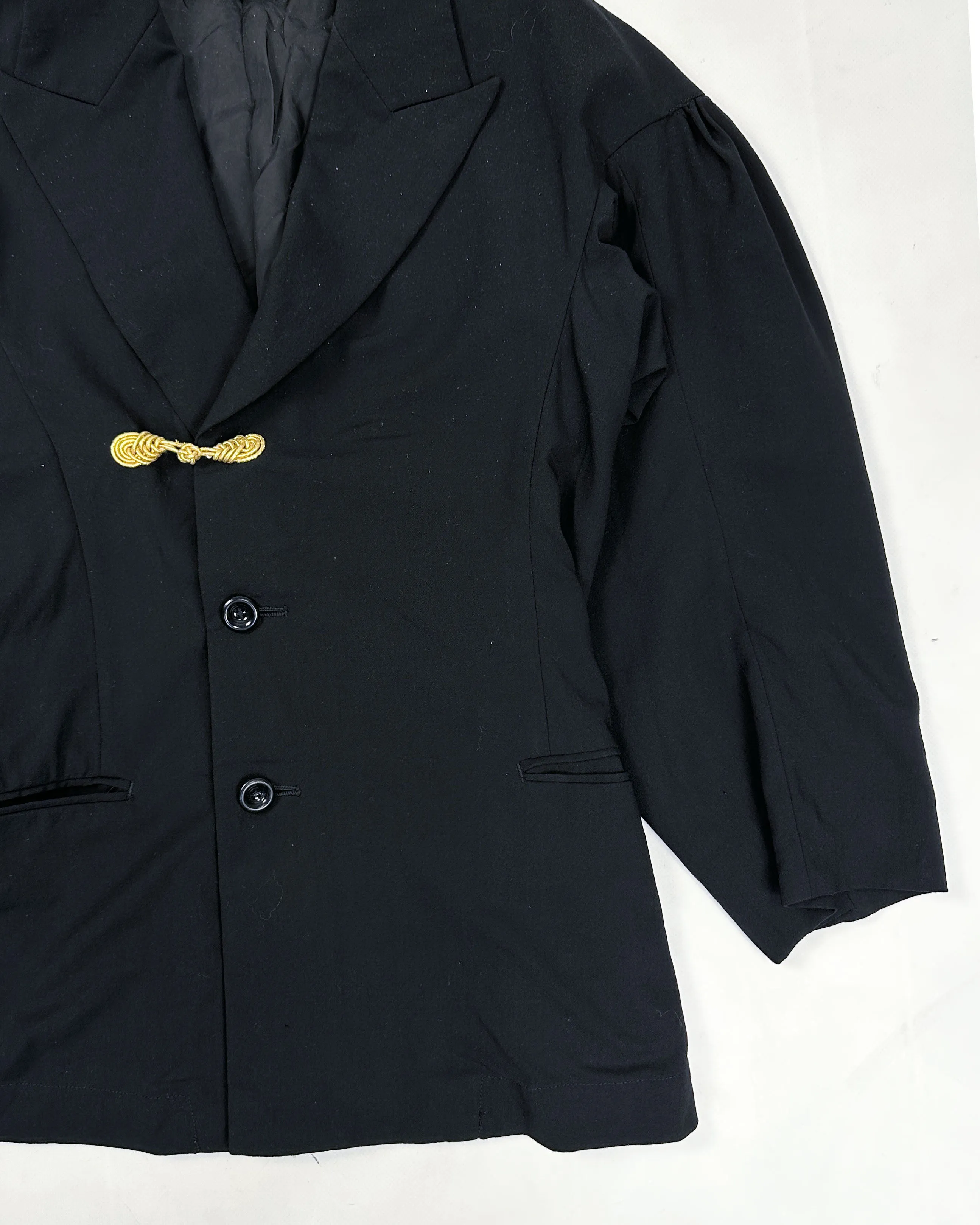 Comme des Garçons Fitted 2-Button Black Blazer FW 1988