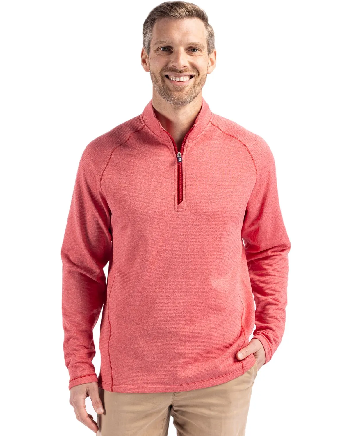 Cutter & Buck - Men's Peshastin Fleece Recycled Half Zip Pullover